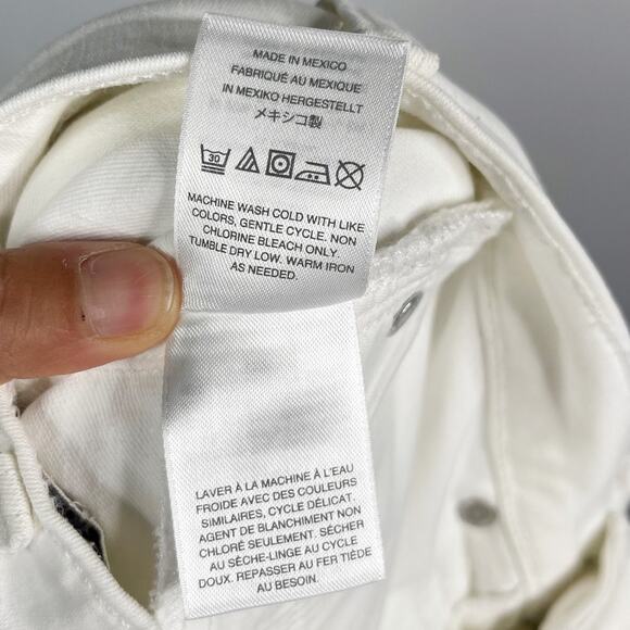 J Crew Womens Size 25 White 9" Mid Rise Toothpick Skinny Jeans Cotton Stretch - Picture 10 of 11